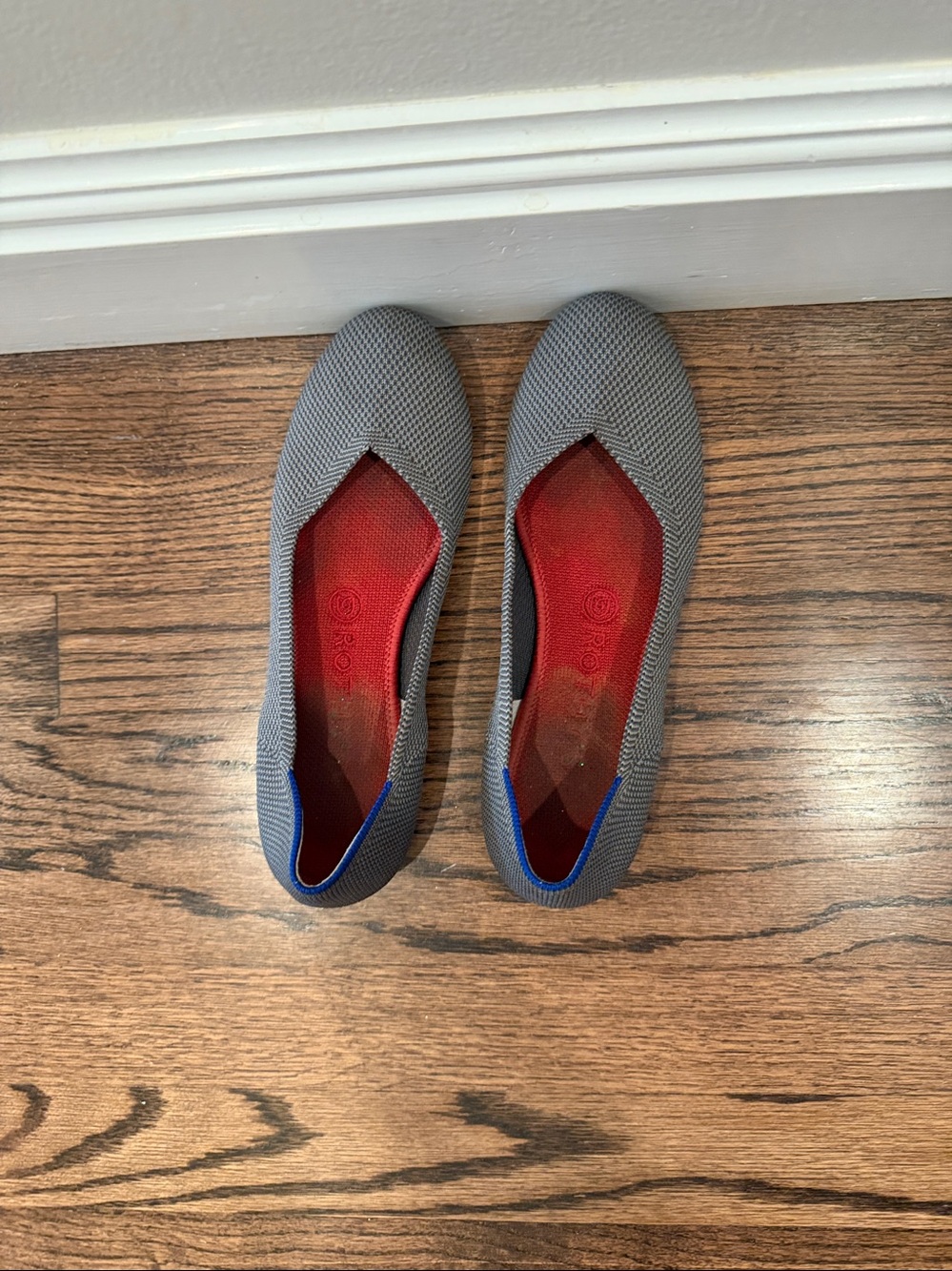 Rothy's charcoal flat, size 8